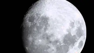 Наблюдение Луны в телескоп. Watching the Moon through a telescope.