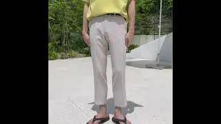 소프티 일자 링클프리 9부 슬랙스