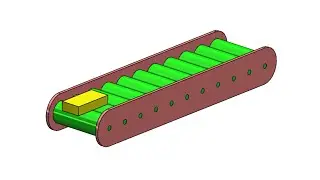 Roller Conveyor System Animation in Solidworks