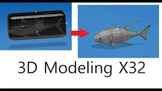 황다랑어 3D모델링 32배속(3D Tuna modeling X32)