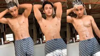 take a shower with justine