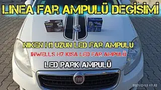 Linea Led Xenon Far Ampul Değişimi | Niken H1 Led Far Ampulü | Inwells H7 Şimşek Etkili Far Ampulü