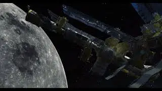 Spacestation 3d animation 