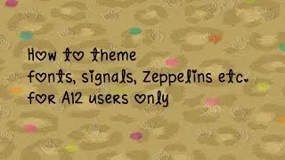 How to theme icons, status bar signals, and fonts