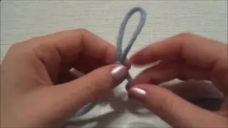 Начальная петля для вязания крючком.