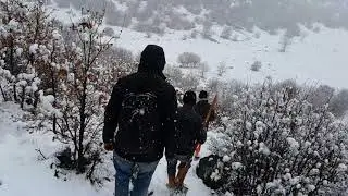 Hasan Dağı etekleri -  karda yürüyüş #1  Akçaören, Altunhisar, Niğde