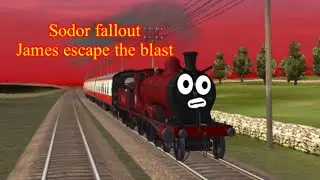 Sodor fallout James escape the blast (Trainz driver 2)