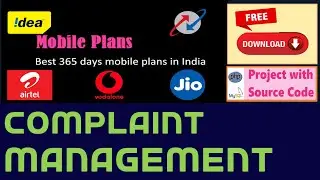 PHP Project Complaint Management | for Telecom company to manage customer complaints | free download