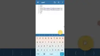 Python Program to Swap two numbers using third variable 