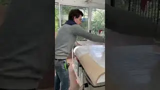 Fabrication de notre escalier sur-mesure en atelier + résultat une fois posé !  #renovationmaison