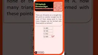 #2 - Permutation and Combination | Placement Paper Problems| IT Placement | Aptitude | 