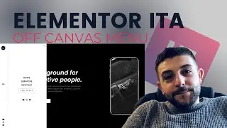 Come Creare Header Menu Off Canvas Con Elementor | Header Tutoria Elementor | Elementor Italiano|