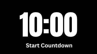 10 Minute Time │ Countdown Timer 10 Minutes │ No Sound Timer Alarm
