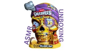 Unboxing GOLD Zuru Smashers Toys - Dino Island Treasure Hunt! [ASMR]