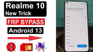 Realme 10 Frp Bypass Android 12/13 | RMX-3630 google account Bypass 100% Tested