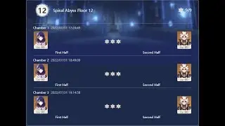 Соло | Райден C3 | Итто C6 | Бездна 2.8 | 12 Этаж 9*