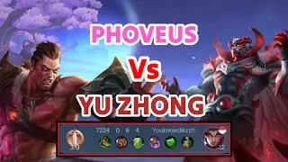 PHOVEUS VS YU ZHONG, JADIIN YU ZHONG COKLAT & KENA MENTAL | MOBILE LEGENDS