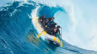 Testing Inflatable Raft In Massive Waves!