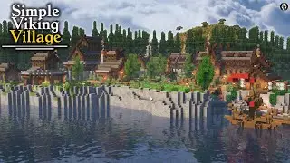 I Built a Simple Viking Village (Timelapse)
