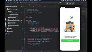 Restaurant Delivery App in Swift IOS Using Lottie Images ✌️💪