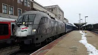 470 001 Advent EC-vel indul Győrből Bécs felé.