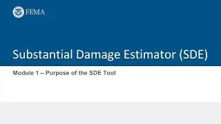 SDE Module 1 - Purpose of the SDE Tool
