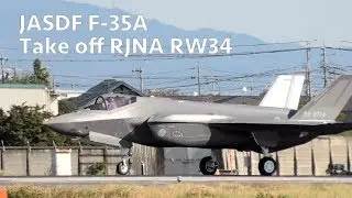 JASDF F-35A Lightning II Takeoff RJNA RW 34
