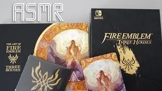 ASMR Fire Emblem Three Houses Unboxing - (Whispering, Page Turning)