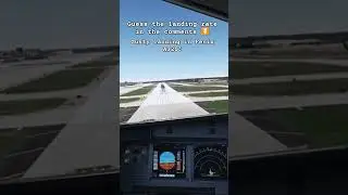 Extremely GUSTY landing A320 and WIND SHEAR alert #shorts #aviation #flightsimulator #msfs2020