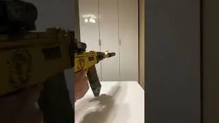 АК-47 с нерф пулями и гильзами, пластиковый