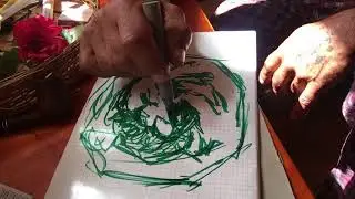 Drawing crocodile lunch