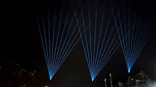 Winter Olympics Laser beam light