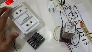 8 Pin Relay Connection Wiring with Base/Changeover  240v 10amp Relay  in Urdu/Hindi