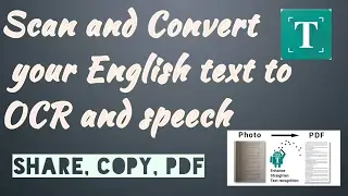 How to scan documents and Convert them into OCR and Speech