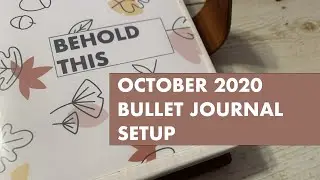 October 2020 Bullet Journal Setup