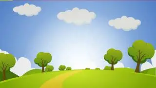 Spring Field- Free Cartoon Background Loop