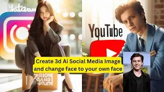 how to create 3d ai social media images ai portraits trend 2024 bing image creator tutorial ai