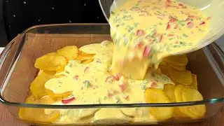 Das leckerste Rezept mit Kartoffeln! Mein Mann wünscht sich das jeden Tag! Schnelles Abendessen!