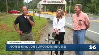 CBS6: Spanberger, Blackstone Mayor Coleburn Visit Fort Pickett, Temporary Housing for Afghans