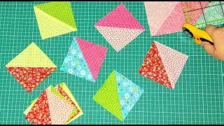 Patchwork for beginners. 6 ways to sew a 
