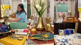 सज गया मेरा नया घर 🏘️इस Diwali 🪔पर🎇 || Small Indian Home Tour & Decoration || Indian Mom Studio
