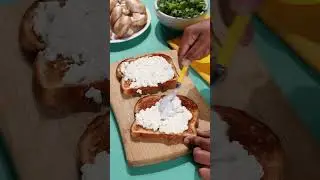 Mushroom, Arugula and Cottage Cheese Toast