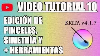 Tutorial 10 Krita in English subt - Brush Editing, Symmetry and more Tools