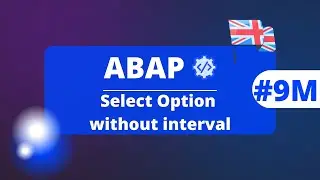 SAP ABAP : Select Option without interval