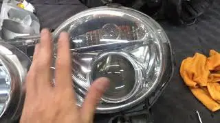 Jaguar XJ (mark4) замена линз bi-led тюнинг фар