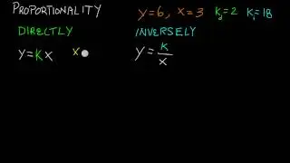 Directly and Inversely Proportional Relationships