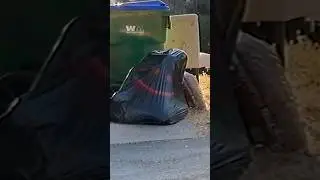 what is in my neighbors trash 😳 trash day but scary #creepy #spooky