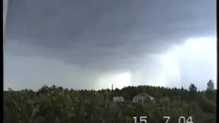 Гроза в Нижегородской области 15.07.2004 г.