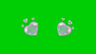 Heart parade! Green screen video! No copyright!