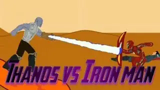 Танос против Железного человека. Thanos vs Iron man. Анимация